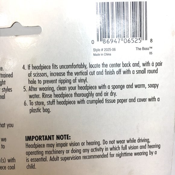 Dilbert Character Head Piece Hat Latex Vintage NOS NWT - Picture 9 of 11